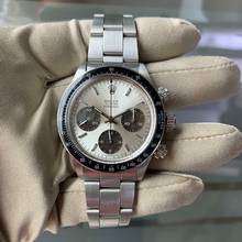 Thumbnail von Rolex Daytona Cosmograph 6263 silver dial with brown subdials Full Set 1972’s </h1>