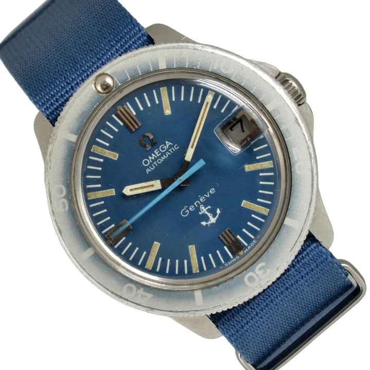  Omega Genève Admiralty Anchor blue navy dial 1968’s </h1> 