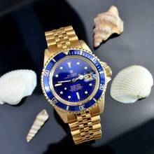Thumbnail von Rolex Submariner Date 1680/8 blue dial yellow gold 18KT TOP Condition 1977's