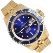 Thumbnail von Rolex Submariner Date 1680/8 blue dial yellow gold 18KT TOP Condition 1977's