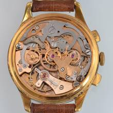 Thumbnail von Breitling Chronograph oversize Giro d'Italia golden plated 1950’s