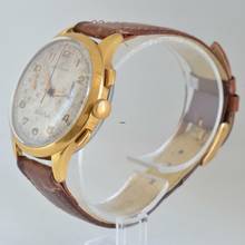 Thumbnail von Breitling Chronograph oversize Giro d'Italia golden plated 1950’s