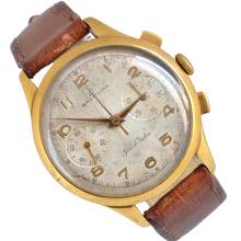 Thumbnail von Breitling Chronograph oversize Giro d'Italia golden plated 1950’s