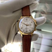 Thumbnail von Breitling Chronograph oversize Giro d'Italia golden plated 1950’s