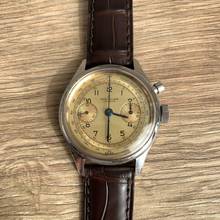 Thumbnail von Breitling Chronograph Mono-Pusher Huit Aviation Department U.S. Military 1970’s </h1>