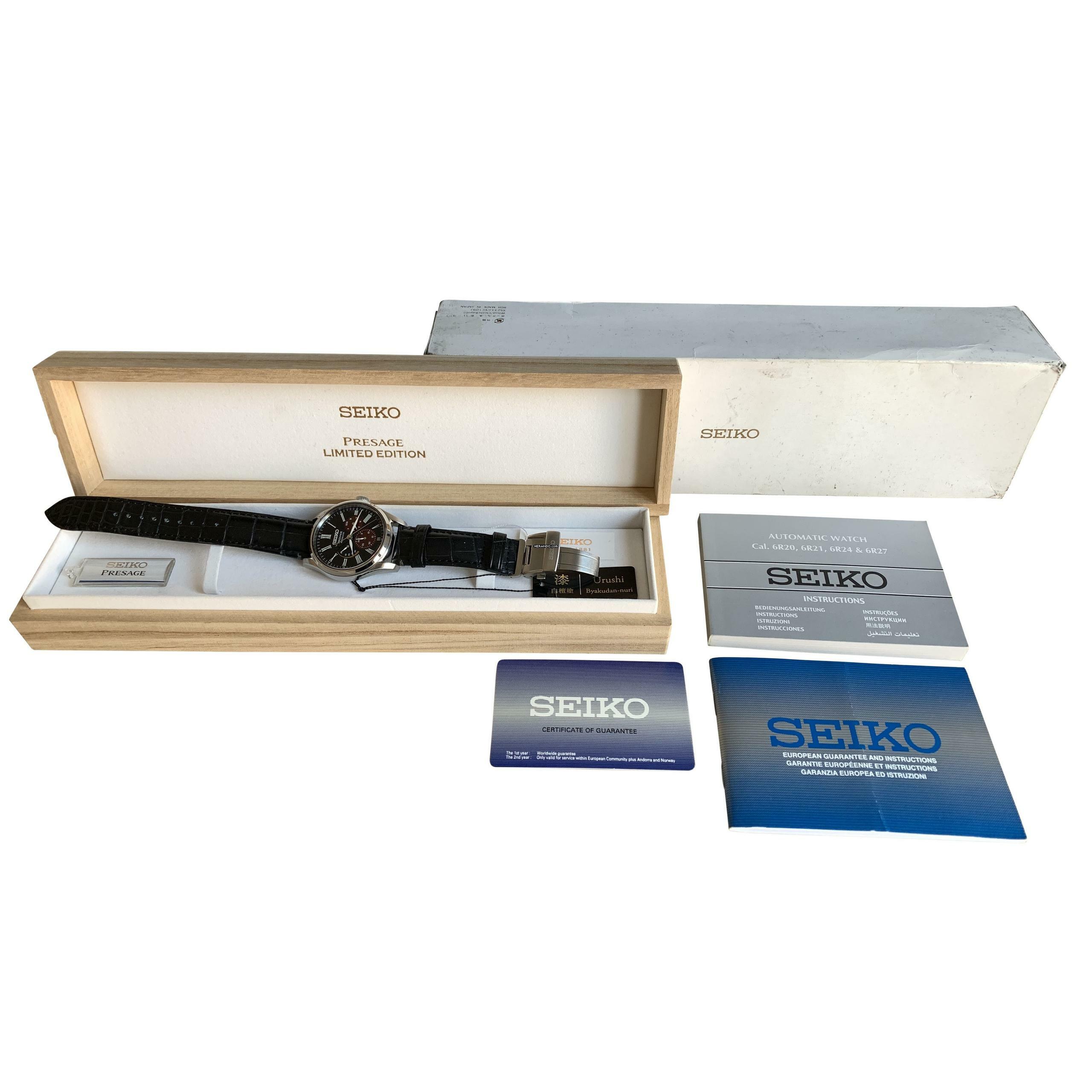 Thumbnail von Seiko Presage Limited Edition by Urushi Byakudan-nuri Full Set 2019’s </h1>