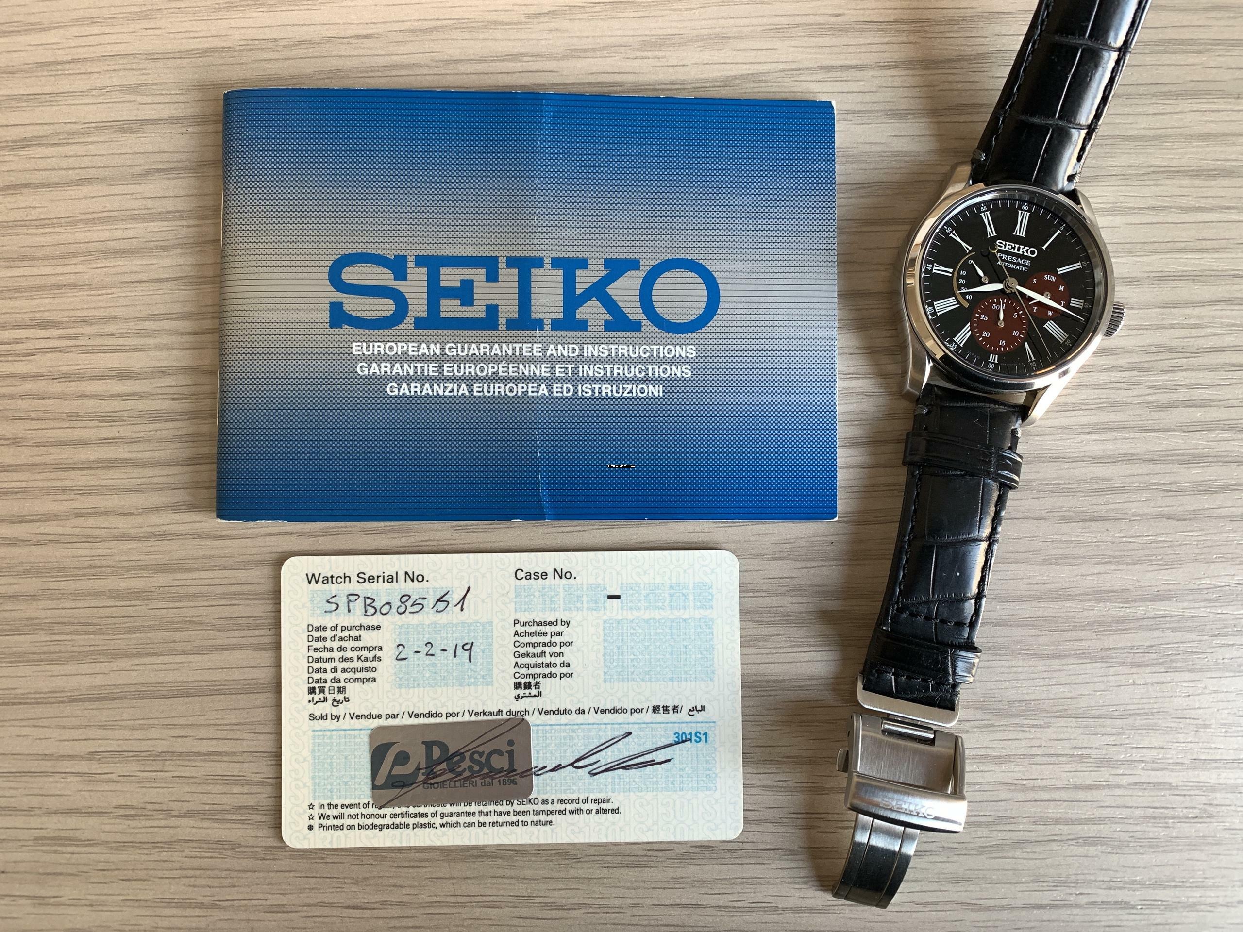 Thumbnail von Seiko Presage Limited Edition by Urushi Byakudan-nuri Full Set 2019’s </h1>