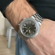 Thumbnail von Omega Genève Chronostop Date Jumbo 146.012 dove grey dial 1970’s </h1>