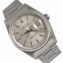 Thumbnail von Rolex Datejust 36 16220 Soleil silver dial Full Set 2003’s </h1>