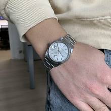 Thumbnail von Rolex Datejust 36 16220 Soleil silver dial Full Set 2003’s </h1>