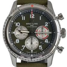 Thumbnail von Breitling Aviator 8 B01 AB0119 Curtiss Warhawk green dial Full Set 2020’s </h1>