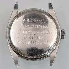 Thumbnail von Rolex Oyster Perpetual 6084 Bubbleback Explorer radium dial Full Set 1951’s </h1>