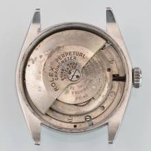 Thumbnail von Rolex Oyster Perpetual 6084 Bubbleback Explorer radium dial Full Set 1951’s </h1>