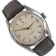Thumbnail von Rolex Oyster Perpetual 6084 Bubbleback Explorer radium dial Full Set 1951’s </h1>