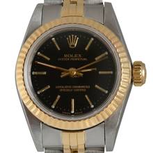 Thumbnail von Rolex Oyster Perpetual 26 67193 26MM Black dial Full Set 1988's