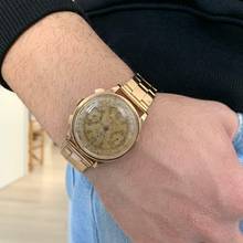 Thumbnail von Rolex Chronograph 2508 Antimagnetic champagne dial rose gold 18KT 1938's