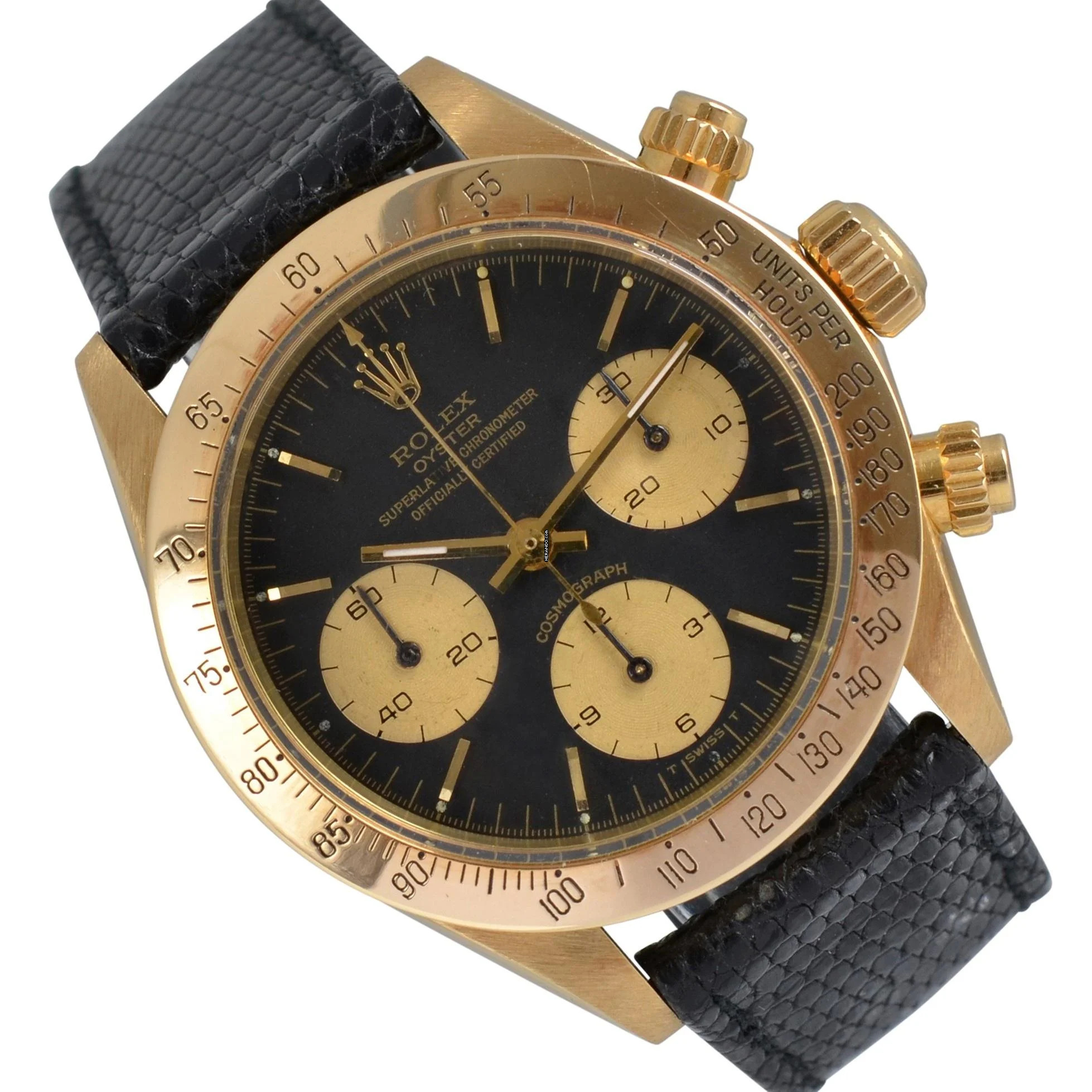  Rolex Daytona Cosmograph 6265 Daytona black dial gold 18KT Full Set TOP 1979’s </h1> 