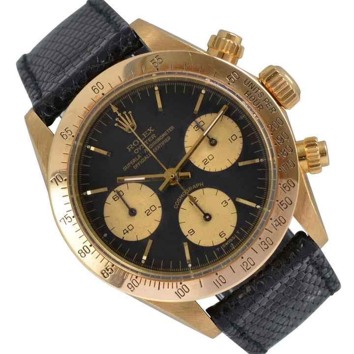  Rolex Daytona Cosmograph 6265 Daytona black dial gold 18KT Full Set TOP 1979’s </h1> 