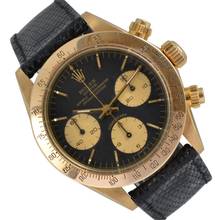 Thumbnail von Rolex Daytona Cosmograph 6265 Daytona black dial gold 18KT Full Set TOP 1979’s </h1>