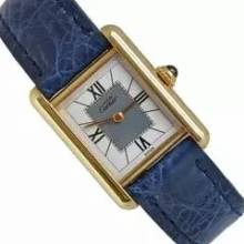 Thumbnail von Cartier Tank Vermeil Must de Tank Vermeil Art Deco 20MM golden plated quartz 1992’s </h1>