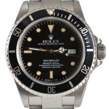Thumbnail von Rolex Sea-Dweller 4000 16600 Date black Tritium dial Full Set 1992’s </h1>