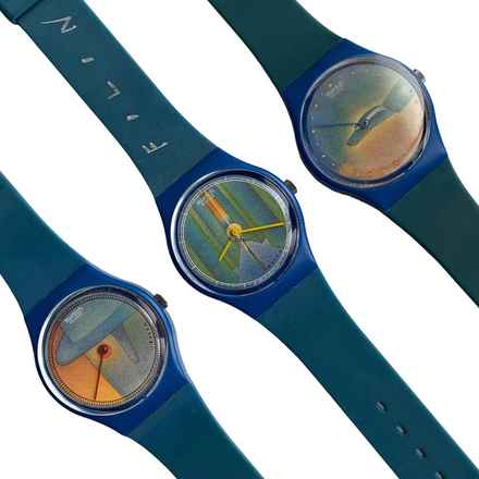  Swatch Art special Jean-Michel Folon full series 3 watches signed Folon NEW Full Set 1987 </h1> 