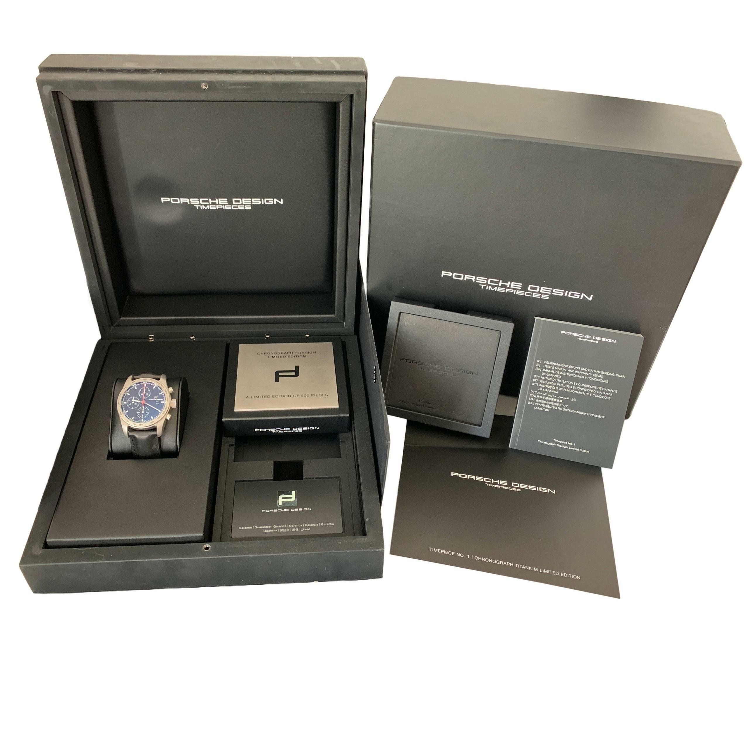 Thumbnail von Porsche Design Chronotimer Series 1 Titanium Limited Edition Full Set Like NEW </h1>