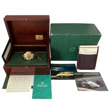 Thumbnail von Rolex Daytona 16523 R98 Series Floating champagne dial gold 18KT Full Set 1988’s </h1>