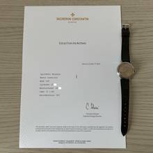 Thumbnail von Vacheron Constantin Historiques Triple Calendar 4241 steel grenè Ivory dial very rare 1943’s </h1>