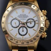 Thumbnail von Rolex Daytona 16528 Floating R94 Porcelain dial yellow gold 18KT Full Set 1988’s </h1>
