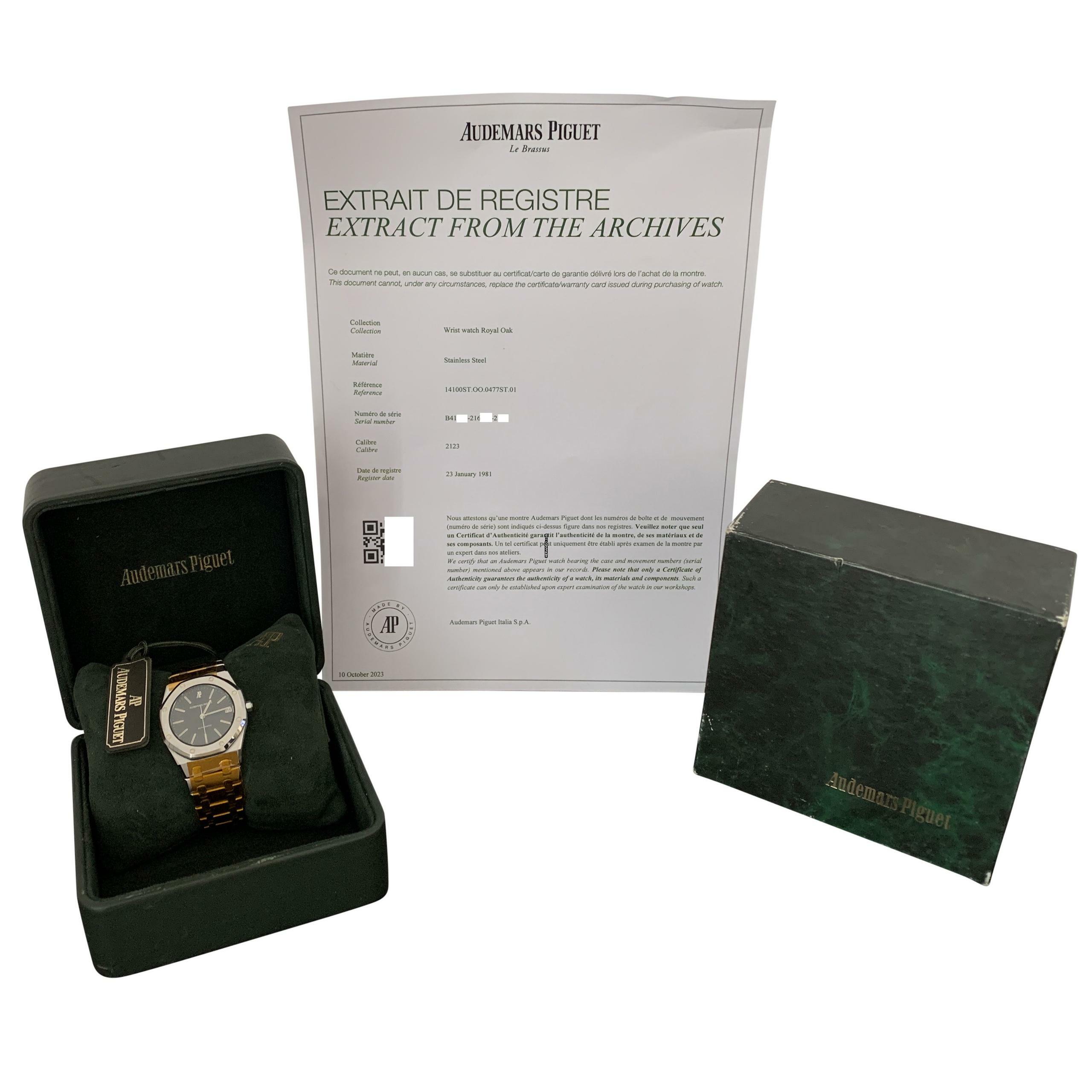 Thumbnail von Audemars Piguet Royal Oak 14100ST 36MM black dial automatic 1981’s