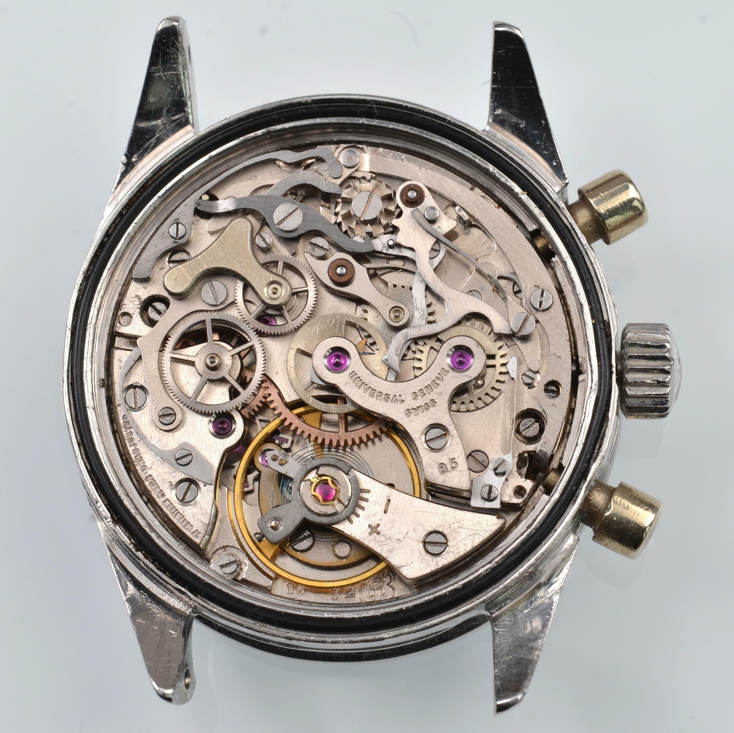 Thumbnail von Universal Genève Compax 885103/02 chronograph Nina Rindt Panda black dial 1965’s