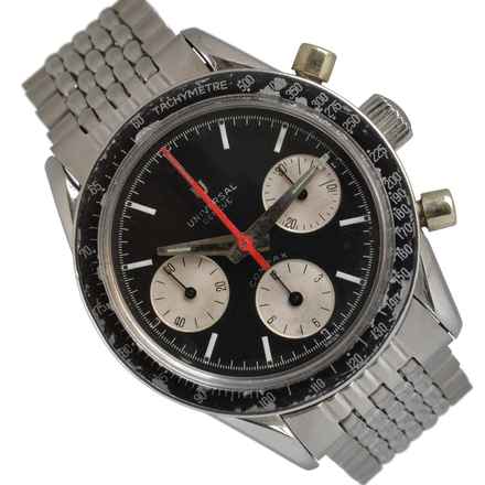  Universal Genève Compax 885103/02 chronograph Nina Rindt Panda black dial 1965’s  