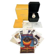 Thumbnail von Breitling Navitimer chronograph D30021 ivory dial Full Set 2019’s </h1>