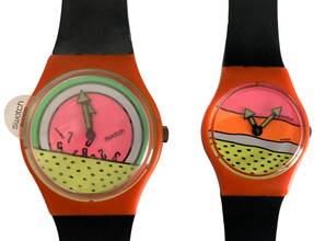 Thumbnail von Swatch Art Special Breakdance Keith Haring Limited Edition Lot of two watches Full set 1985’s </h1>