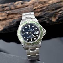 Thumbnail von Rolex Submariner Date 16610LV MK1 Fat Four bezel Full Set 2003’s </h1>