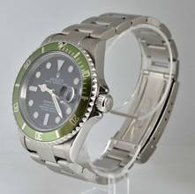 Thumbnail von Rolex Submariner Date 16610LV MK1 Fat Four bezel Full Set 2003’s </h1>
