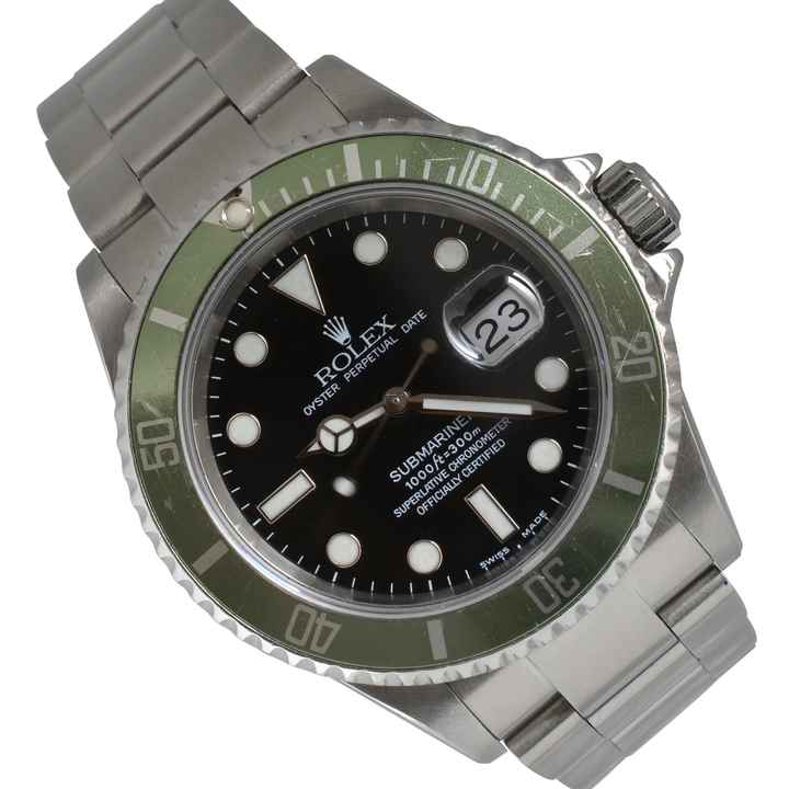  Rolex Submariner Date 16610LV MK1 Fat Four bezel Full Set 2003’s </h1> 