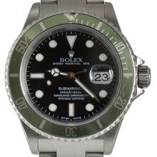 Thumbnail von Rolex Submariner Date 16610LV MK1 Fat Four bezel Full Set 2003’s </h1>