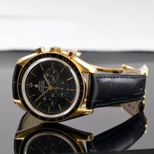 Thumbnail von Omega Speedmaster Professional Moonwatch 27 CHRO C12 Anniversary yellow gold 18KT 1994's Full Set