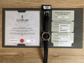 Thumbnail von Corum Coin Watch Artisans Tribute Coin 500 Italian Lyre Caravelle Full Set NEW NOS 2019’s