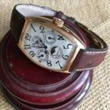 Thumbnail von Franck Muller Cintrée Curvex Perpetual Calendar Moon , 18 Kt. Gold folding closure </h1>