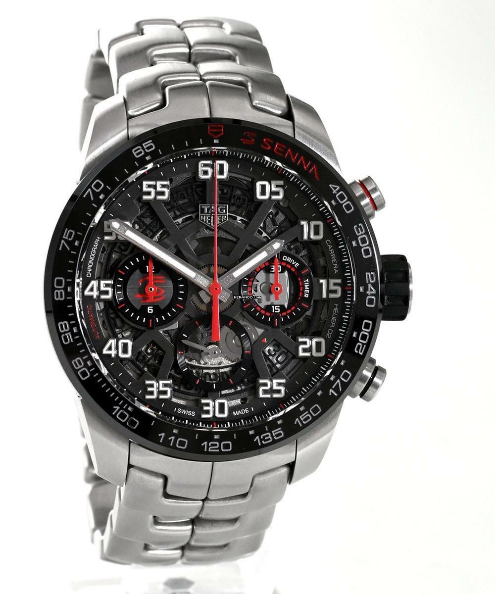 TAG Heuer Carrera Calibre HEUER 02 SENNA SPECIAL EDITION Ref. CBG2013.BA06578 </h1>