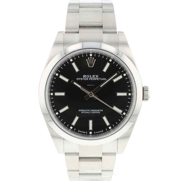  Rolex Oyster Perpetual 39 Black Dial </h1> 