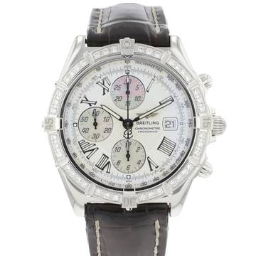  Breitling Chronomat Steel Diamonds White Dial </h1> 