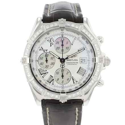  Breitling Chronomat Steel Diamonds White Dial </h1> 