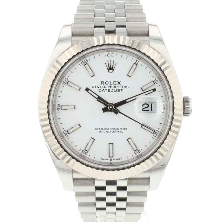  Rolex Datejust 41 Jubilee Fluted White Dial </h1> 