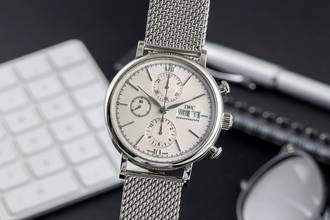 Thumbnail von IWC Portofino Chronograph Edelstahl Automatik Herren Ref. IW391009 Papiere 2020