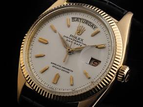 Thumbnail von Rolex Day-Date 36 Ref.6611 1965 Box&Beschreibung sehr gut Vintage </h1>