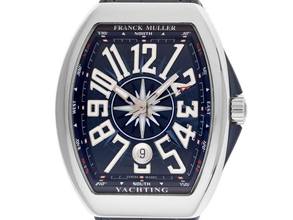 Thumbnail von Franck Muller Vanguard Yachting Stahl Automatik Armband Kautschuk Faltschließe 53,7x44mm Ref.V 45 SC DT Yacht BL Box&Pap. Full Set Neu